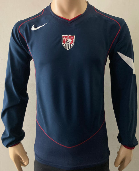 2004-2005 United States USA National Team Long Sleeve Away Shirt Player Issue Pre Owned Size S
