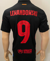 2024-2025 FC Barcelona Away Shirt Robert Lewandowski Champions League BNWT Size S