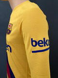 2019-2020 FC Barcelona Away Shirt Jordi Alba Player Issue Kitroom Long Sleeve King Cup Mint Size M