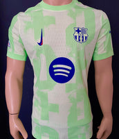 2024-2025 FC Barcelona Third Shirt Pau Cubarsí Champions League Kitroom Player Issue BNWOT Size L fitted