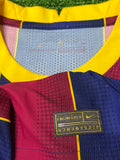 2020-2021 FC Barcelona Home Shirt Lionel Messi Player Issue Authentic LaLiga Farewell Pre Owned Size S