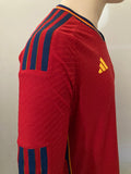 2022-2023 Spain Home Shirt Player Issue Authentic Long Sleeve New BNWT Multiple Sizes