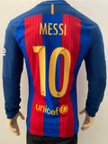 2016-2017 Nike FC Barcelona Long Sleeve Home Shirt Messi La Liga Kitroom Player Issue Aeroswift BNWT