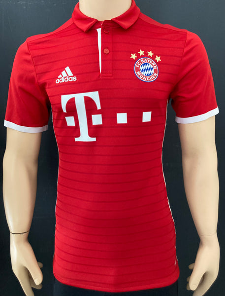 2016-2017 FC Bayern Munich Home Shirt Kitroom Player Issue Pre Owned Size 5
