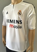 2003 - 2004 Real Madrid Home Shirt Used Size XL