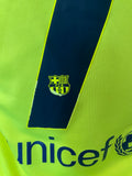 2014-2015 FC Barcelona Third Shirt Pedro Rodriguez Pre Owned Size S