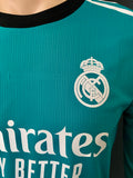 2021-2022 Real Madrid Third shirt Player issue Authentic Dani Carvajal La Liga Long Sleeve BNWT Size M
