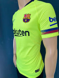 2018-2019 FC Barcelona Away Shirt La Liga Champions Player Issue Authentic Pre Owned Size M