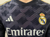 2023-2024 Real Madrid Away kit Mendy Long sleeve Champions League Kitroom Player issue