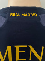 2023-2024 Real Madrid Away kit Mendy Long sleeve Champions League Kitroom Player issue