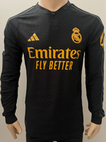 2023-2024 Real Madrid Away kit Rudiger Long sleeve La Liga Kitroom Player issue