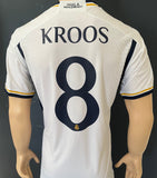 2023-2024 Real Madrid Home Shirt Toni Kroos Champions League Final MDT Player Issue Authentic New BNWT Size L