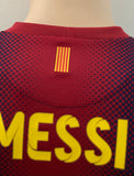 2012-2013 Barcelona Home shirt Lionel Messi League LFP TV3 Pre owned Size M