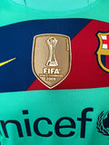 2010-2011 FC Barcelona Away Shirt Lionel Messi LFP TV3 League Club World Cup Long sleeve New BNWT Size S