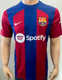 2023-2024 FC Barcelona Home Shirt Pedri Gonzalez Champions League Pre Owned Size M