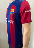 2023-2024 FC Barcelona Home Shirt Pedri Gonzalez Champions League Pre Owned Size M