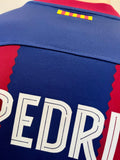 2023-2024 FC Barcelona Home Shirt Pedri Gonzalez Champions League Pre Owned Size M