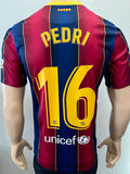 2020-2021 FC Barcelona Home Shirt Pedri Gonzalez La Liga League Mint Multiple sizes