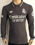 2024-2025 Real Madrid CF Third Shirt David Alaba Player Issue Kitroom Long Sleeve Mint Size M