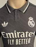 2024-2025 Real Madrid CF Third Shirt David Alaba Player Issue Kitroom Long Sleeve Mint Size M