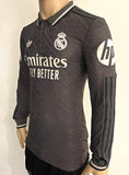 2024-2025 Real Madrid CF Third Shirt David Alaba Player Issue Kitroom Long Sleeve Mint Size M