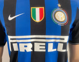 2009 - 2010 Inter Milan Home Samuel Eto´o Shirt Treble Winners (S)