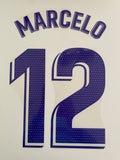 2021 2022 Avery Dennison Real Madrid Home kit Marcelo name set and badge Liga Player Issue