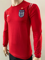 2004 -2006 National Squad England Away Shirt Long Sleeve Used (S) EURO 2004