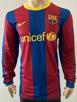2010 - 2011 Barcelona B Home Shirt Long Sleeve Player Issue David Villa 7 Size L