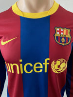 2010 - 2011 Barcelona Home Shirt Messi 10 Long Sleeve Player Issue Kitroom BNWT Multisize