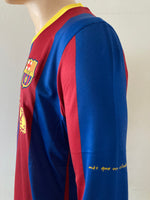2010 - 2011 Barcelona B Home Shirt Long Sleeve Player Issue David Villa 7 Size L