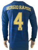 2019-2020 Real Madrid CF Away Shirt Sergio Ramos Player Issue Authentic Long Sleeve Champions Size M