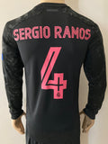 2020-2021 Real Madrid Third shirt Player issue Authentic Sergio Ramos Champions League Long sleeve BNWT Size M