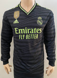 2022-2023 Real Madrid Third shirt Player issue Authentic Lucas Vazquez La Liga World Champions Long Sleeve BNWT Size M