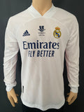 2020 - 2021 Real Madrid Home Shirt Sergio Ramos Player Issue Long Sleeve Super Copa  BNWT