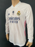 2020-2021 Real Madrid Home shirt Player issue Authentic Sergio Ramos Supercopa Supercup MDT Long sleeve BNWT Size M