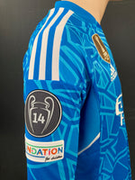 2022 - 2023 Real Madrid Goalkeeper Shirt Courtois Long Sleeve Champions Player Issue Kitroom SIze L