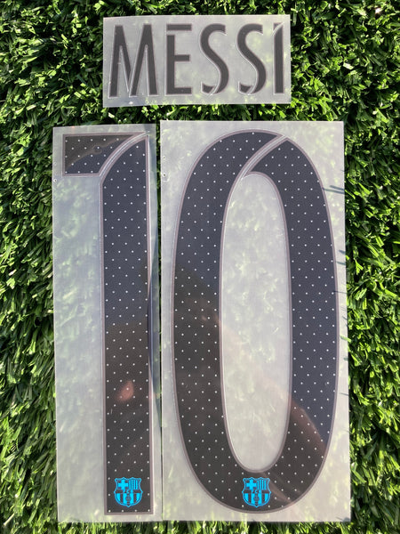 2015-2016 FC Barcelona Third kit Name Number set Messi Player Issue