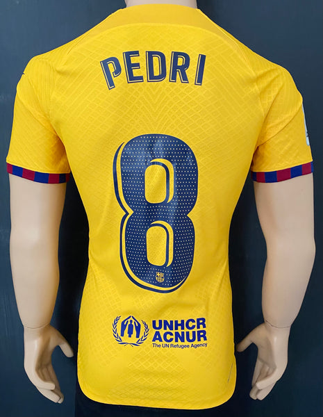 2023 Barcelona Fourth Senyera Shirt Pedri Player Issue Kitroom La Liga Size M