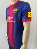 2012-2013 Barcelona Home shirt Lionel Messi League LFP TV3 Pre owned Size M