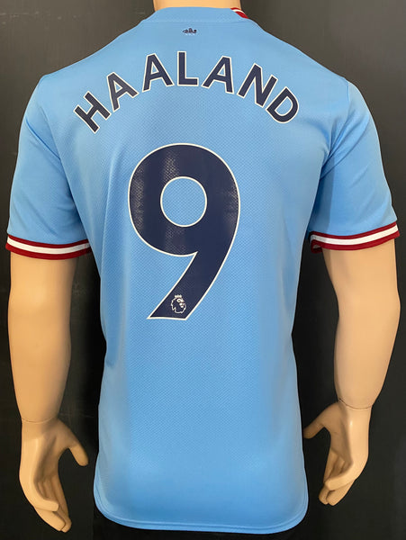 Camiseta Puma Manchester City 2022 2023 Haaland azul