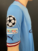 2022 - 2023 Manchester City Home Shirt Home Haaland Champions Size XL BNWT
