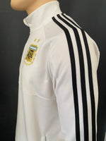 2018 National Squad Argentina half-zip sweatshirt Travel Player Issue with sponsors Used (L)