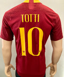 2018-2019 AS Roma Home Shirt Francesco Totti Player issue Authentic Pre Owned Size M