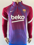2021-2022 FC Barcelona Home Training Kit Drill Top Shirt and Short Player Issue Kitroom Pre Owned Size M
