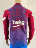 2021-2022 FC Barcelona Home Training Kit Drill Top Shirt and Short Player Issue Kitroom Pre Owned Size M