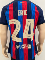 2022- 2023 Barcelona Home Shirt Eric Player Issue kitroom Copa Del Rey Size L