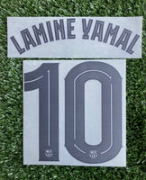 2025-2026 FC Barcelona Away kit Name Number set Lamine Yamal Player Issue Champions League