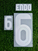 2024-2025 Japan National Team Home kit Name Number set Wataru Endo Player issue
