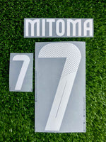 2024-2025 Japan National Team Home kit Name Number set Kaoru Mitoma Player issue